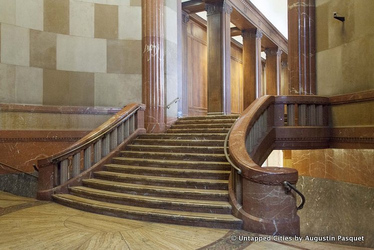 The grand staircase of the rotunda