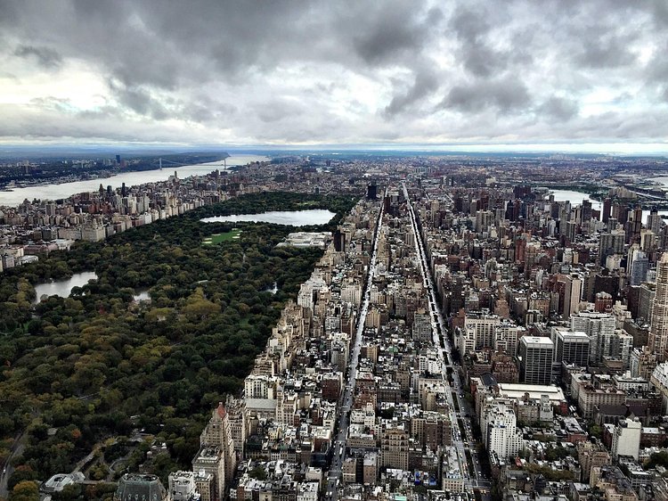 Looking uptown from the 74th Floor of 432 Park Ave.