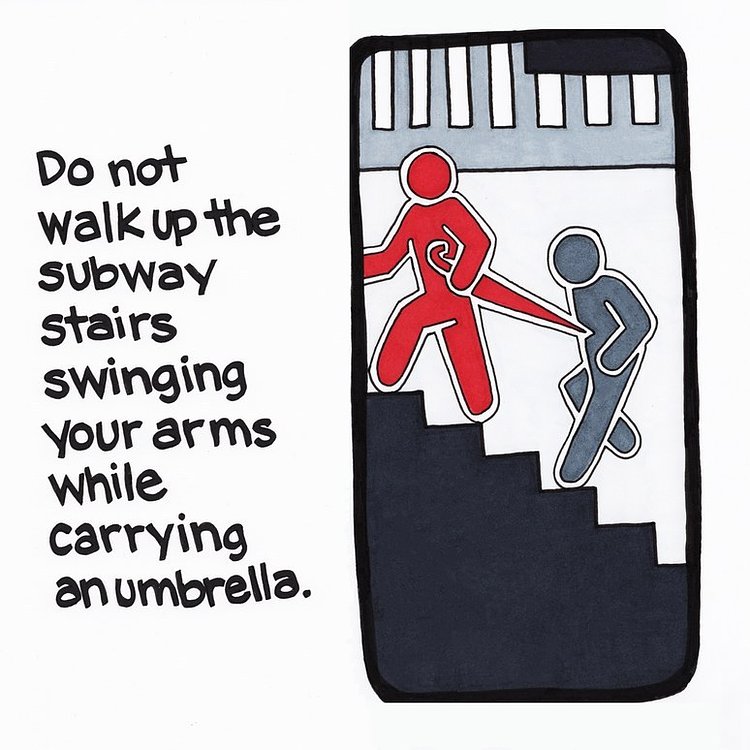 Updated Etiquette Posters from the M.T.A.