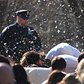 NYPD Blue in the Mist | The authorities were out in force but not as much as last year at the 2013 International Pillow Fight Day in Washington Square Park.