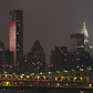 July 4 fireworks reflected on Trump World Tower, Manhattan, NYC, 7/4/2016
