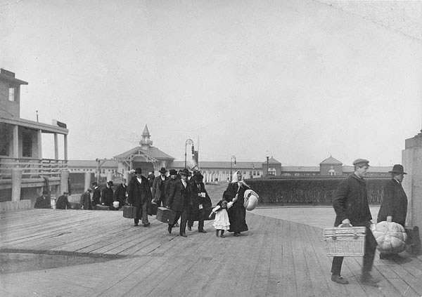 Immigrants Landing on Ellis Island (circa 1900)