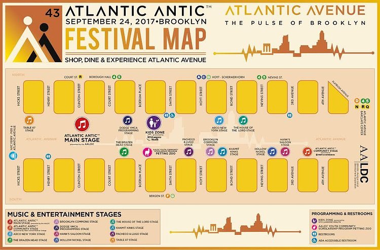 Atlantic Antic 2017 Festival Map