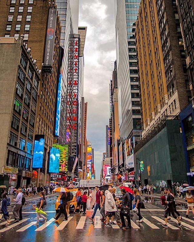 Times Square, New York City. Photo via @matthewchimeraphotography #viewingnyc