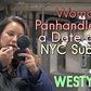 Woman Panhandles for a Date on an NYC Subway