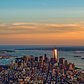 Sunset Over Lower Manhattan, New York
