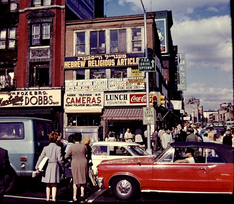 Delancey Street at Essex Street, 1969.