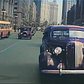 New York & Chicago (1930s-1940s) in color, Driving Downtown [60fps, Remastered] w/added sound