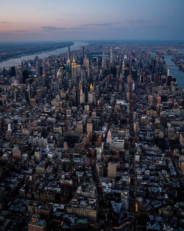 Sunset over Midtown Manhattan