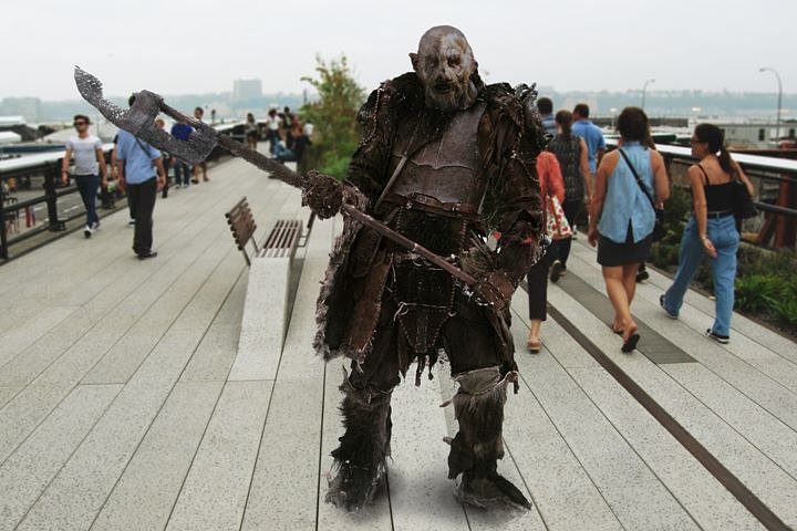 "I was born and raised in the Bronx. I don't really feel much connection with Mordor. It's hard, my parents don't talk about it much. You hear a lot about orcish refugees coming here after the War of the Ring - some humans, too, actually, who fought with the Dark Lord - but orcs have been coming here a long time to get out of the rigid caste structure. My parents were snaga, a low caste. So they don't really talk about it."