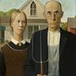 Grant Wood's American Gothic. On display at the Whitney Museum of American Art, March 2nd through June 10th, 2018