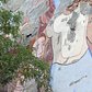 Nearby tree gives a sense of the mural's scale