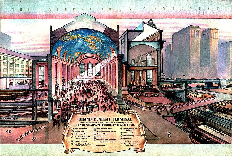 A peek inside Grand Central Terminal in 1939