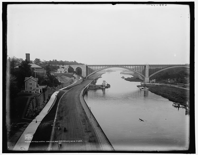 Washington Bridge and speedway, New York ca. 1900