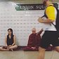 Meditating at Union Square Subway Station