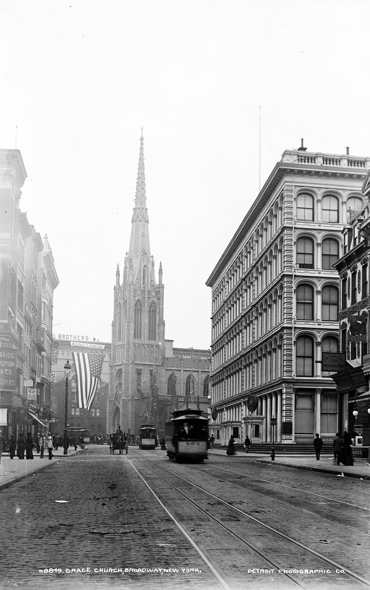 Grace Church, Broadway, New York ca. 1900