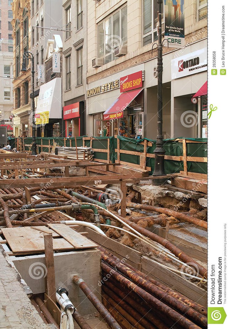 Underneath Nassau Street in Manhattan's Financial District