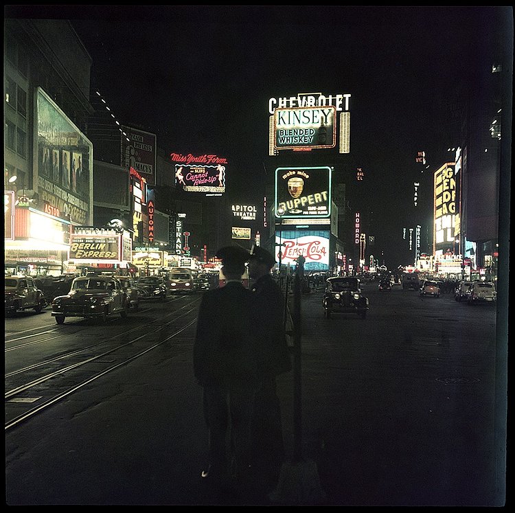 Times Square at Night, circa 1948
