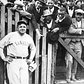 Babe Ruth posing with fans 1925.