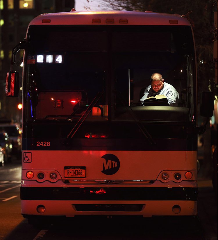 Bus driver, Tribeca, Jan. 7, 2013.