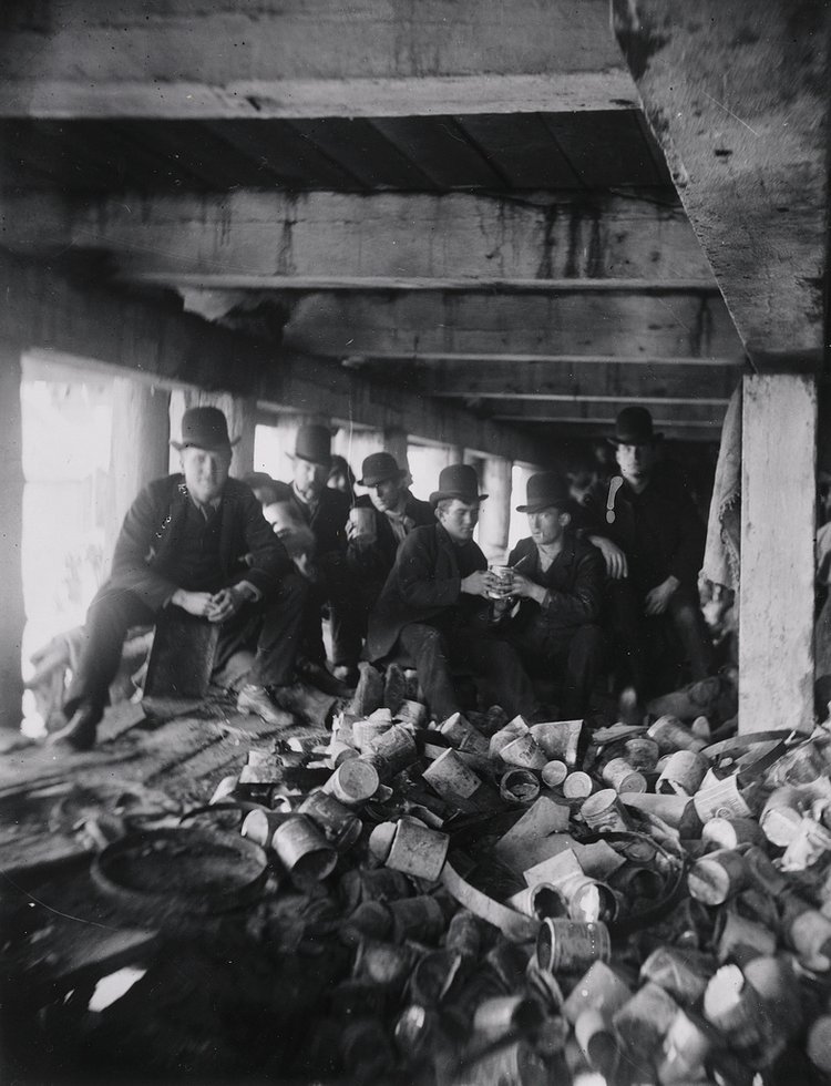 “The Short Tail gang” Under the Pier at the Foot of Jackson Street. (Now Corlears Hook Park)