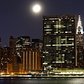 The Setting Moon over Midtown - Time-lapse videos of the moon setting over the Midtown skyline NYC