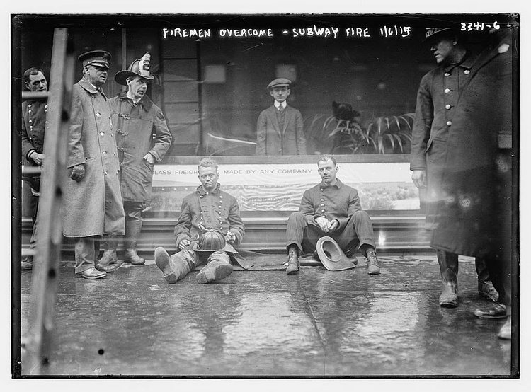 Firemen Overcome Subway Fire 1/6/15