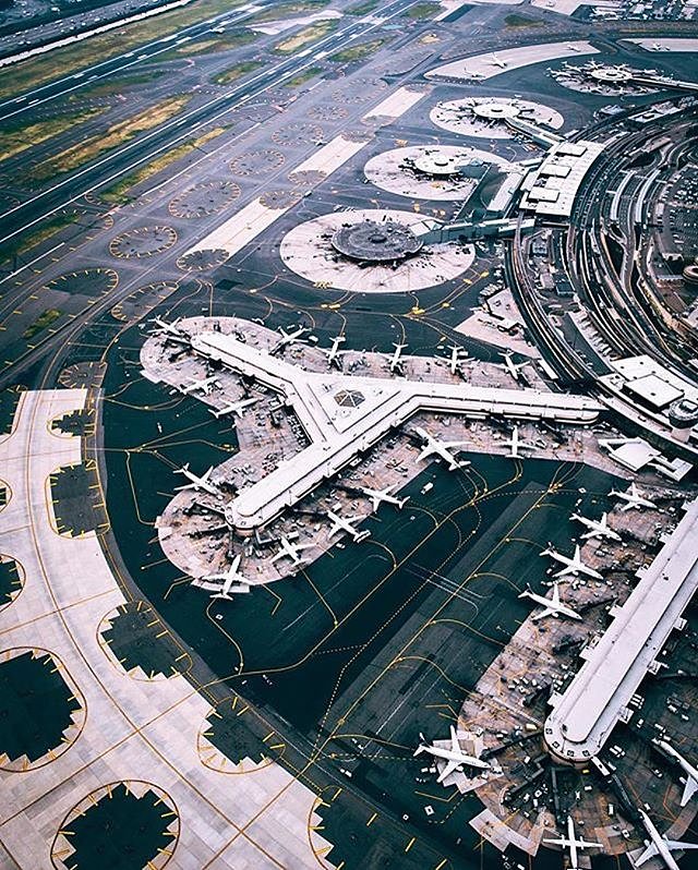 John F. Kennedy International Airport, New York. Photo via @ryanmillier #viewingnyc