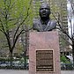 Martin Luther King Bronze Statue (1970) by Stanley Sawyer, Harlem, New York City | Esplanade Garden Houses, West 147 Street, Manhattan NYC