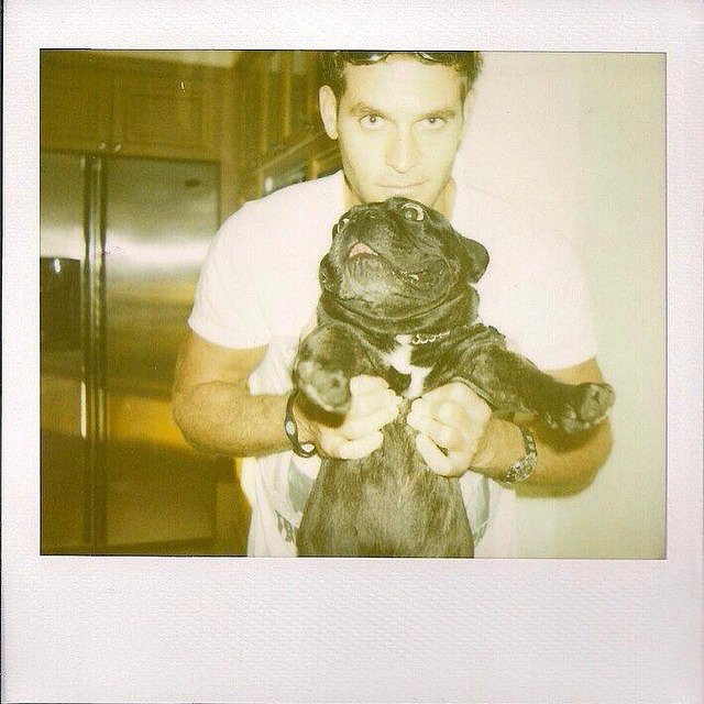 In honor of #nationalpuppyday here's an old photo of me with my child @napoleonjose #frenchiemafia