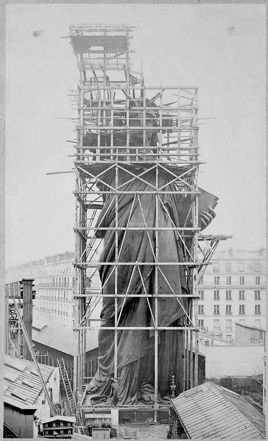 The Statue of Liberty in Paris, 1884