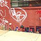 Moving Picture #newyorkcity #skyline #yarnbomb #londonkaye #bushwick #streetart #crochet #art #graffiti #newyork_instagram @mustacheagency