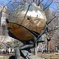 German sculptor Fritz Koenig, the Sphere, the sole surviving artwork from the grounds of the original World Trade Center