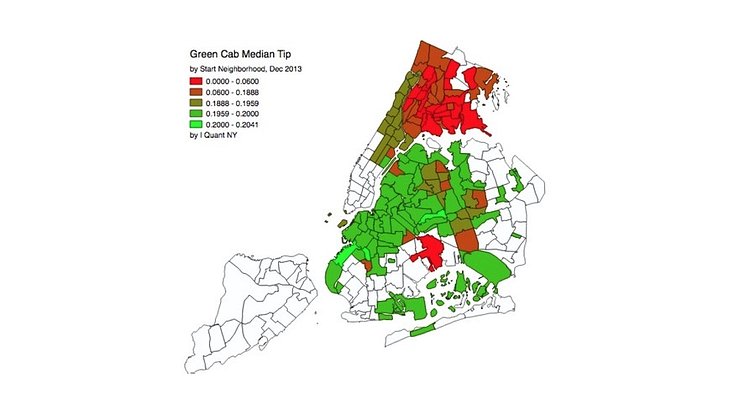Brooklyn Leads, Bronx Lags in Green Cab Tipping Rates