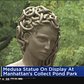 Medusa Statue On Display At Manhattan's Collect Pond Park