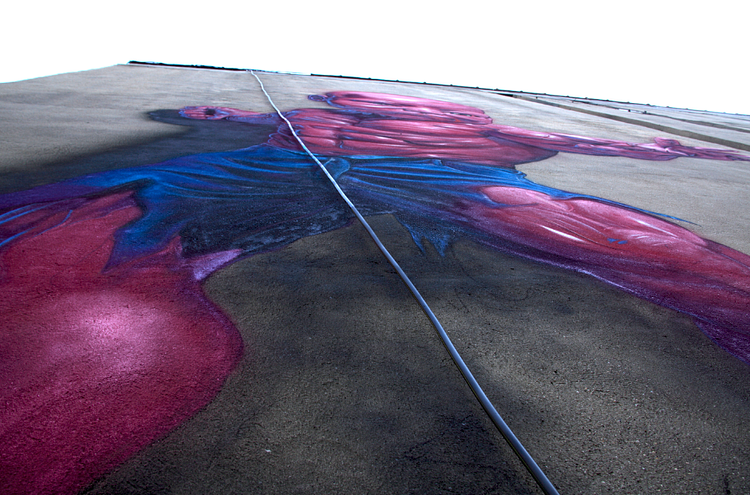 Ron English "Temper Tot", a new piece in Manhattan, New York City