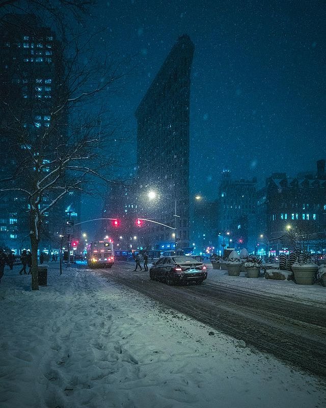 Flatiron Building and Madison Square Park, Flatiron District, Manhattan
