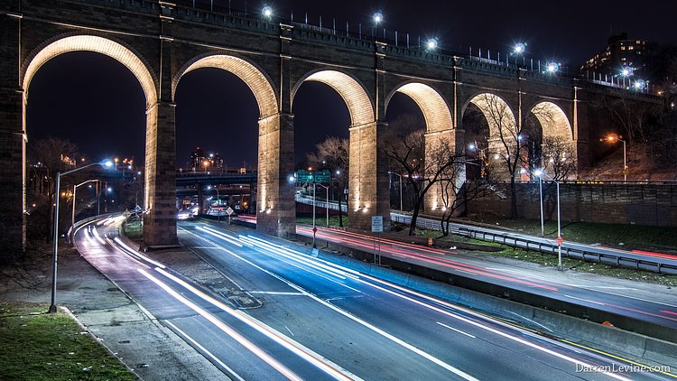 Arches over automobiles