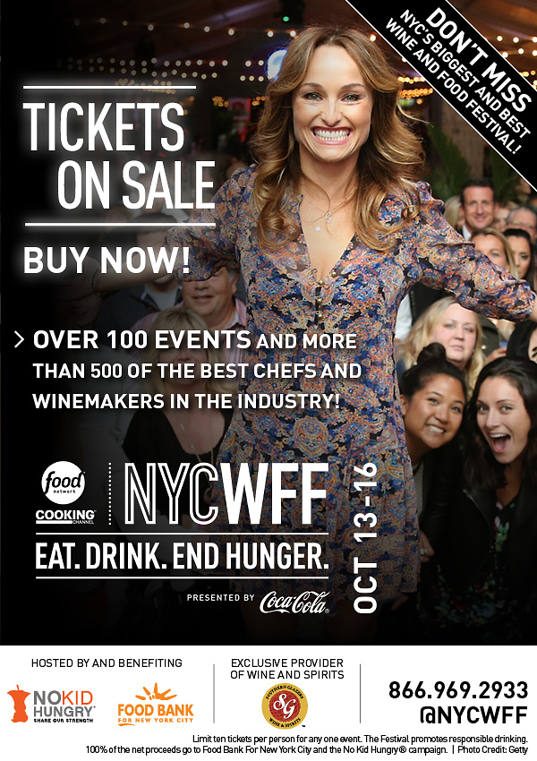 Tickets on Sale Now for the 2016 New York City Wine and Food Festival