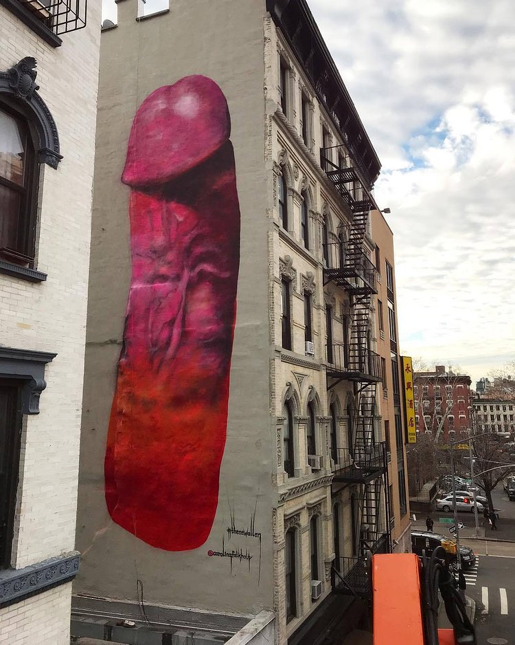 NO TIME 4 BALL$$ .
.
.
I have never heard so much laughter and seen so many happy faces behind my back when painting as for today doing this wall on Broome Street .
.
.
 #dick #pussypower #gender #genitalia #sexuality #thenewallen #cock #love #art #spraypaint #gay #flesh #blood #queer #transgender #pussy #ass #anal #genderfluid #pride #bipolar #anxiety #sex #fuck #hardwork #spraypaint #trigger #iscplife #merrychristmas @montanacans @montanacans_usa @newallen_ny #happyholidays #thenewallen