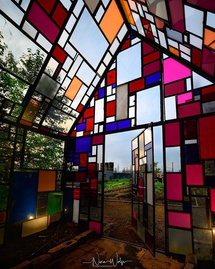 Tom Fruin Sculpture, Domino Park, Brooklyn