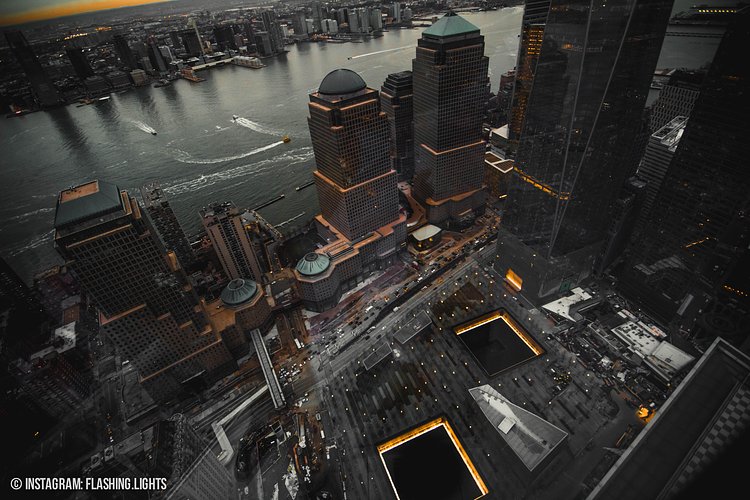 The 9/11 memorial is one of the most powerful monuments in the city. The two squares were the foundations of the twin towers and they are a must see in person. 