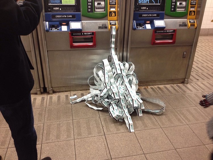 So the MTA ticket machine thought it was at Chuck E Cheese's the other day.