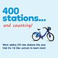 400 stations... and counting!