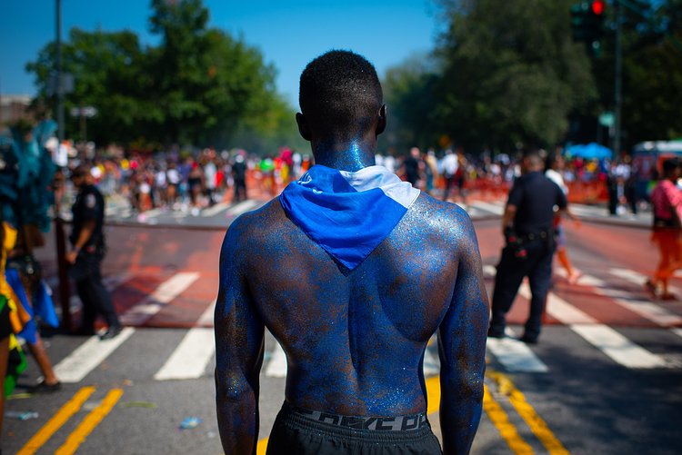 The West Indian Day Parade on Eastern Parkway in Brooklyn