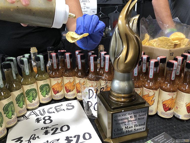 Char Man Brand Hot Sauce and Trophy | 2018 New York City Hot Sauce Expo