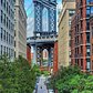 Looking down Washington Street towards Manhattan Bridge, DUMBO, Brooklyn
