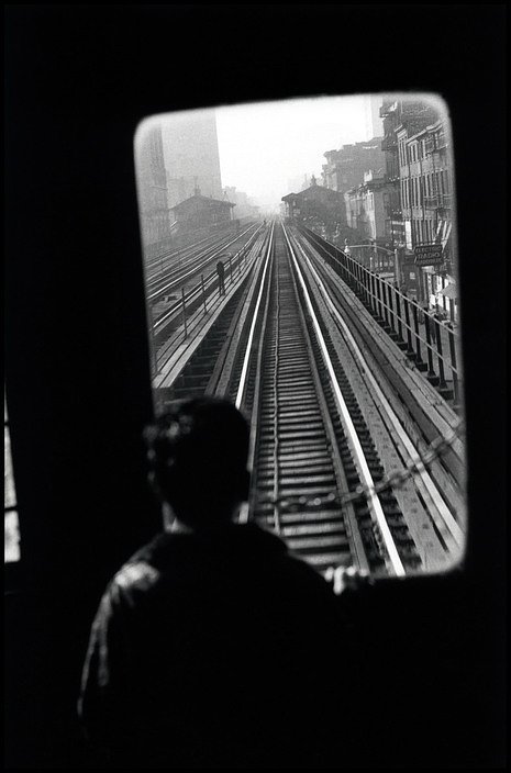USA. New York. 1955. Third Avenue El.