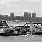Abandoned cars in the Riverside Park area. April 9, 1985.