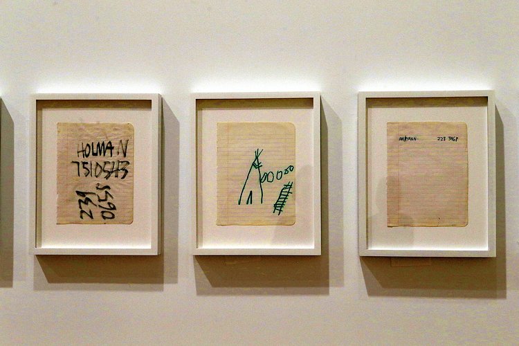 Notebook pages by Jean-Michel Basquiat.